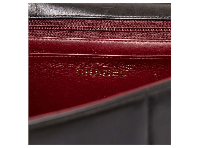 Chanel Brown Jumbo XL Vertical Quilt Lambskin Single Flap - vista 5