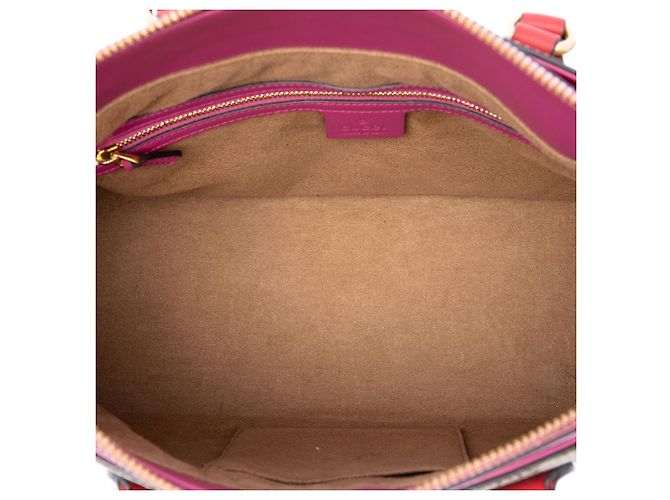 Borsa Satchel Gucci Beige GG Supreme Linea A - vista 4