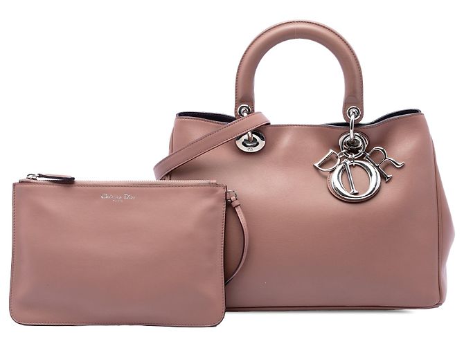 Diorissimo Dior Satchel aus Leder in Rosa, Medium - Ansicht 7