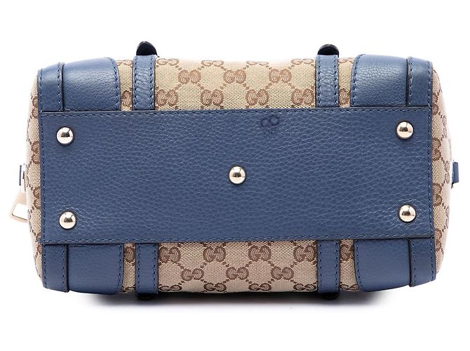 Borsa Boston Gucci Small GG Canvas con cintura, Beige - vista 3
