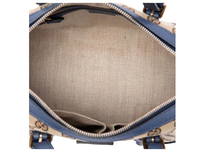 Borsa Boston Gucci Small GG Canvas con cintura, Beige - vista 4