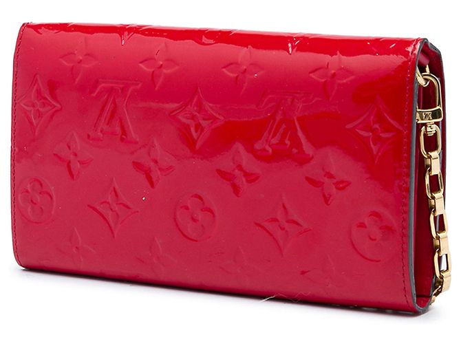 Portafoglio a catena Louis Vuitton Red Monogram Vernis - vista 2