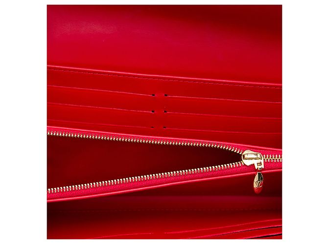 Portafoglio a catena Louis Vuitton Red Monogram Vernis - vista 4