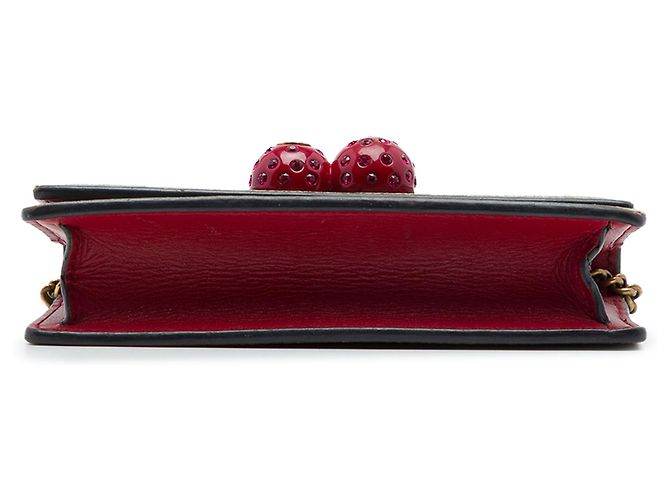 Gucci Mini GG Supreme Cherry Crossbody Beige - vista 3