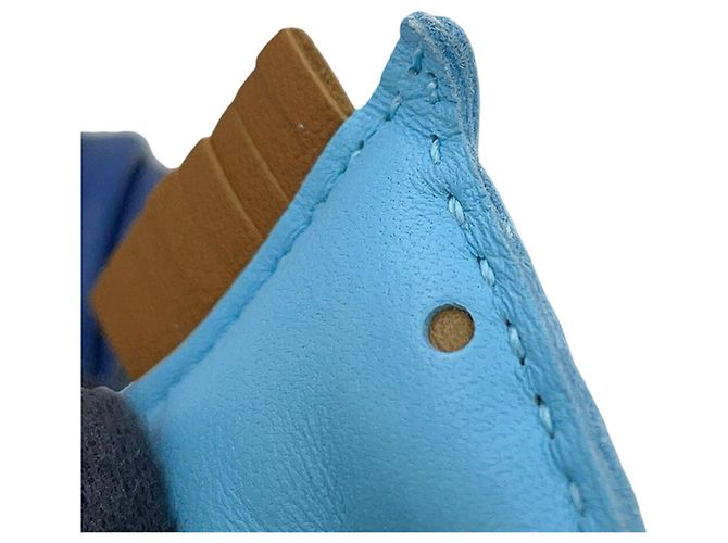 Hermès Blue Milo Lambskin Grigri Rodeo Bag Charm PM - vista 5