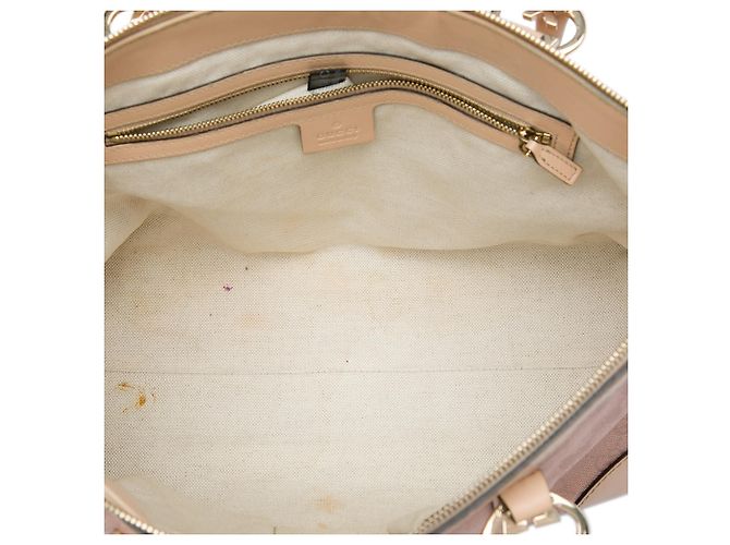 Borsa Gucci Pink GG Canvas Lovely Tote - vista 4