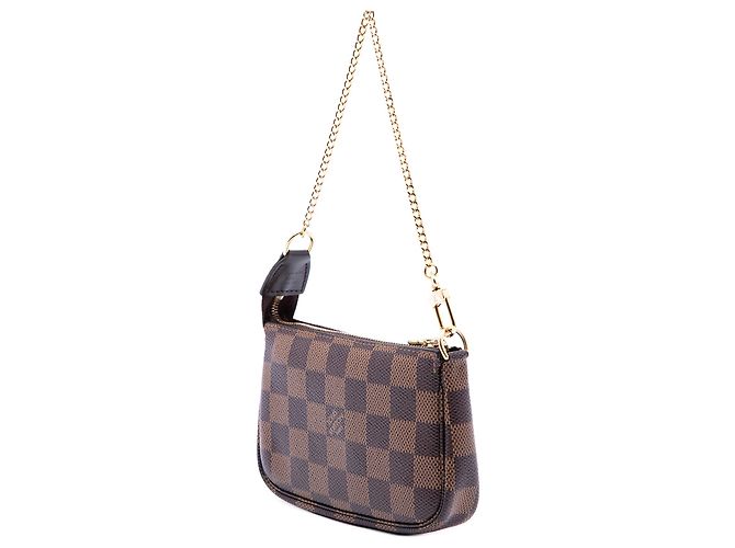 Louis Vuitton Brown Damier Ebene Mini Pochette Accessoires - vista 2
