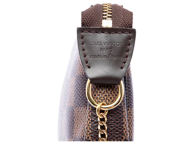 Louis Vuitton Brown Damier Ebene Mini Pochette Accessoires - vista 5