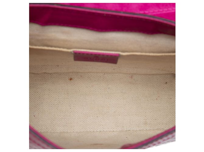 Gucci Pink Small Microguccissima Patent Stirrup Crossbody - vista 4