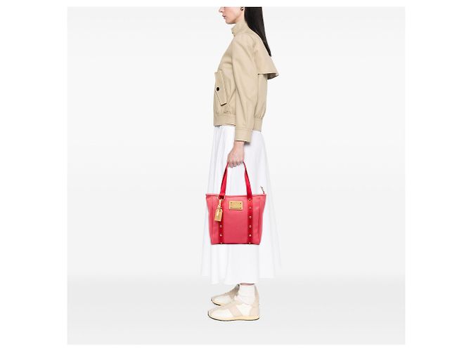 Louis Vuitton Pink Antigua Cabas MM - vista 6