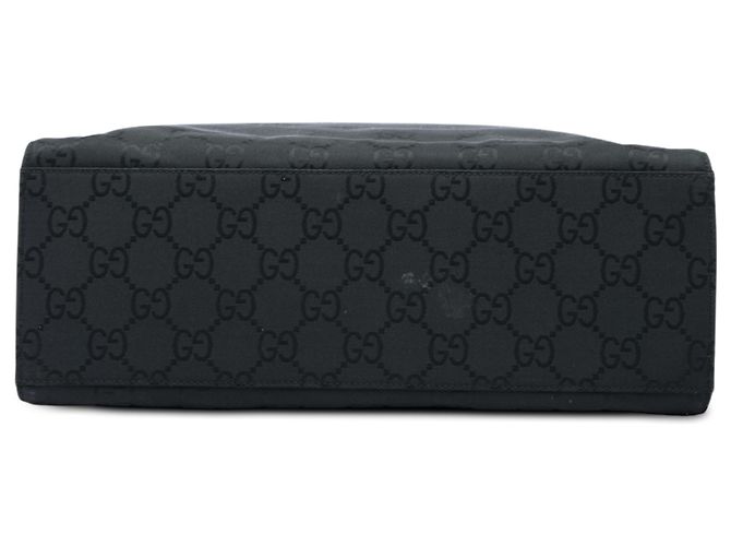 Bamboo Borsa Gucci in nylon GG nero con bambù - vista 3