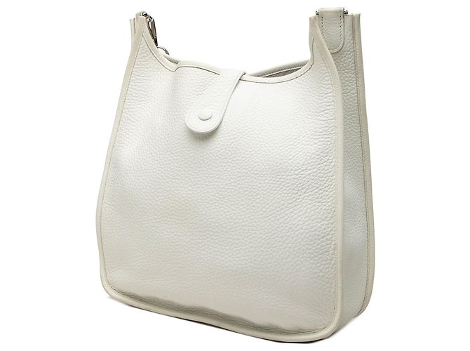 Hermès White Clemence Evelyne I GM - vista 2
