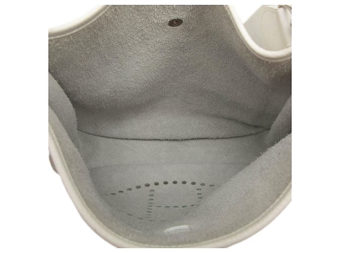 Hermès White Clemence Evelyne I GM - vista 4
