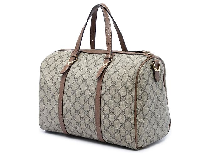 Borsa Gucci Nice Boston Medium GG Supreme Beige - vista 2