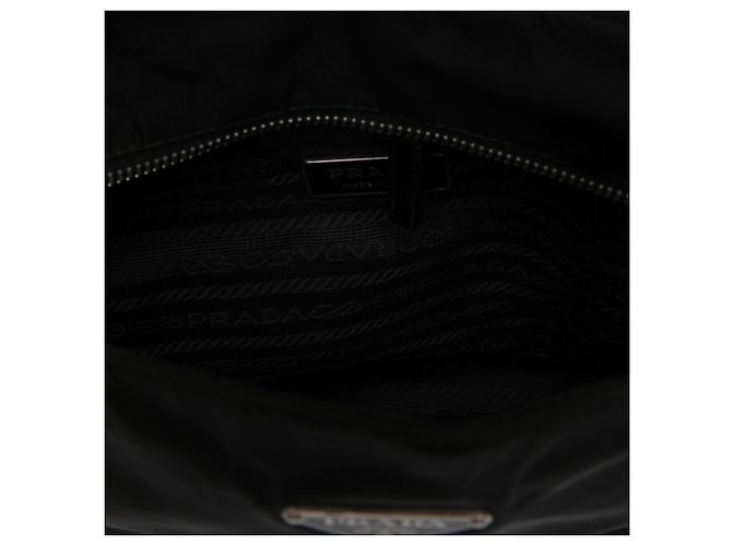 Prada Tessuto Tote mit Vitello-Besatz in Schwarz - Ansicht 4