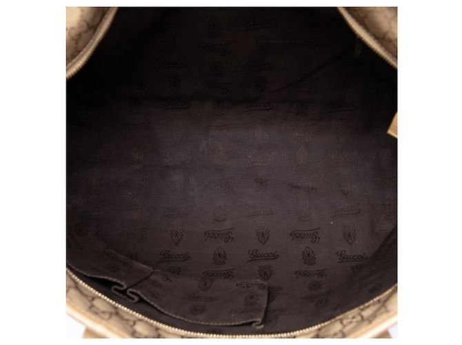 Tote Gucci Gold Medium GG Imprime - vista 4