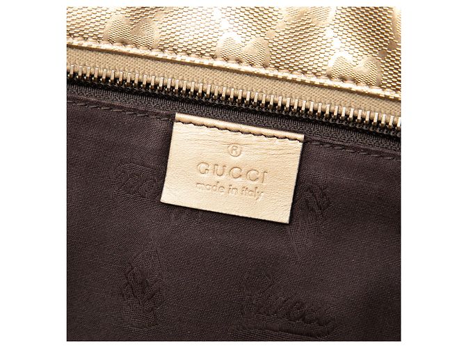 Tote Gucci Gold Medium GG Imprime - vista 5