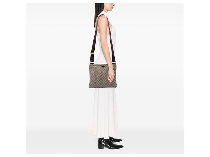 Gucci Beige GG Supreme Crossbody - vista 6