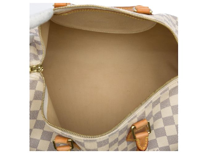 Louis Vuitton White Damier Azur Speedy 35 - vista 4