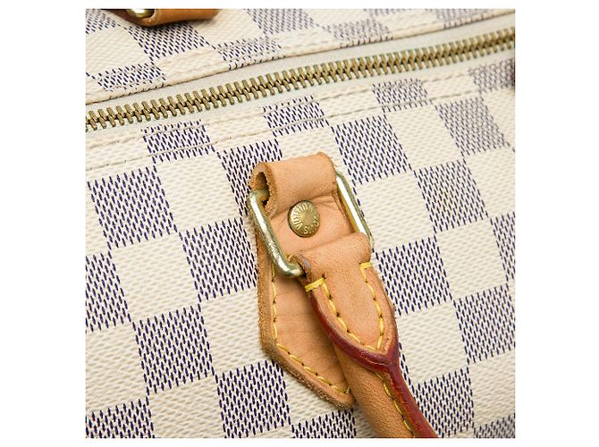 Louis Vuitton White Damier Azur Speedy 35 - vista 6