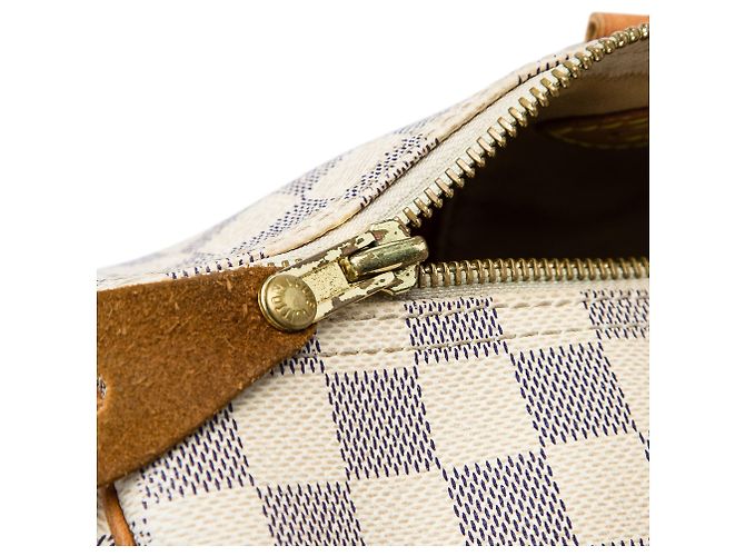 Louis Vuitton White Damier Azur Speedy 35 - vista 7