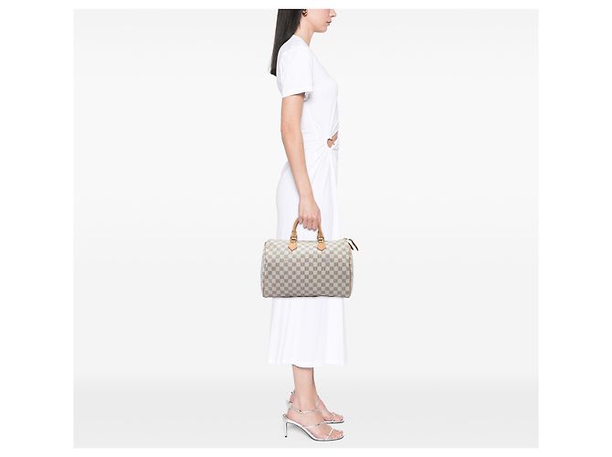 Louis Vuitton White Damier Azur Speedy 35 - vista 8