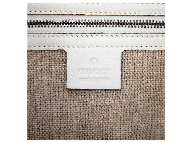 Gucci 1970 Hobo in pelle bianca Medium - vista 5
