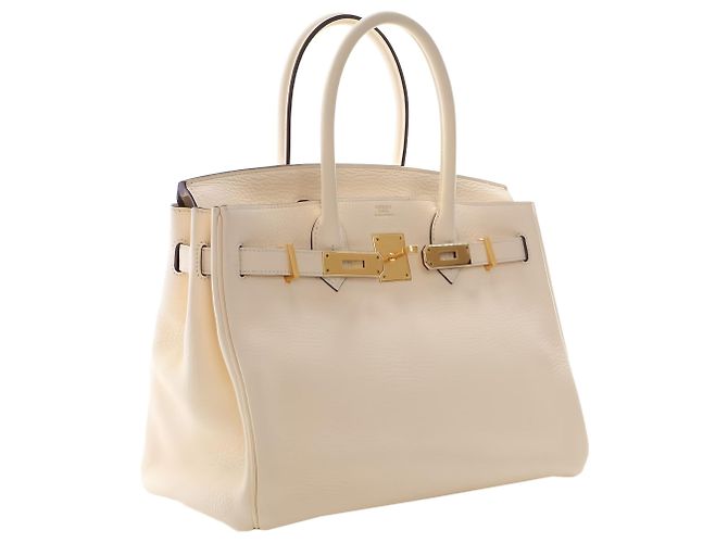 Hermès Beige Clemence Birkin Retourne 30 - vista 13