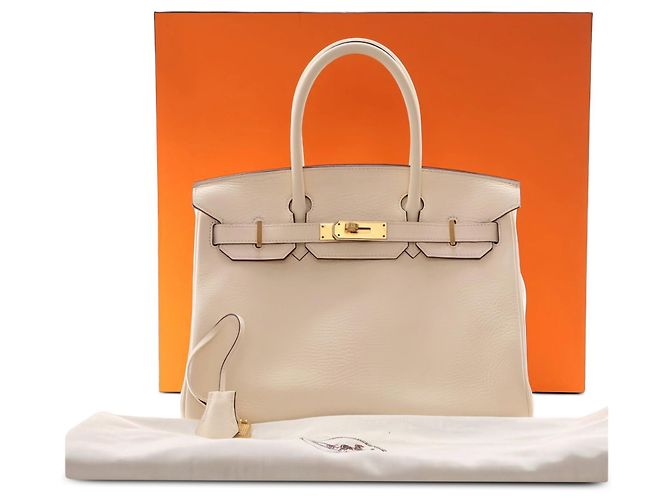 Hermès Beige Clemence Birkin Retourne 30 - vista 5