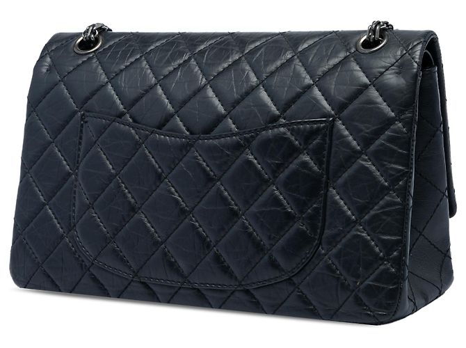 Chanel Black Quilted Aged Calfskin Reissue 2.55 Double Flap 226 - vista 2