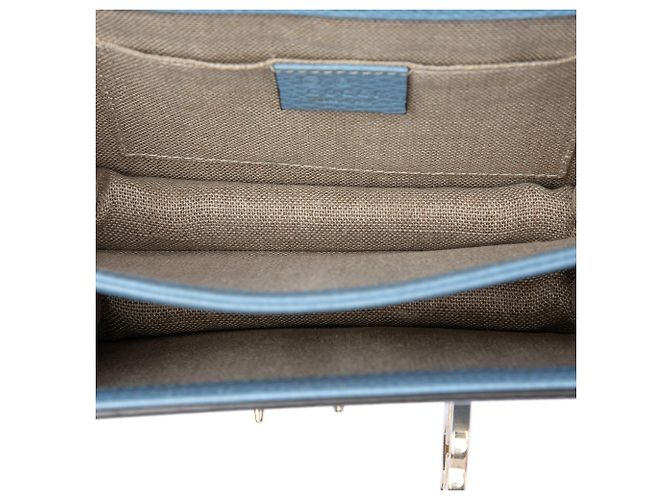 Gucci Blue Small Dollar Calfskin Interlocking G Crossbody - vista 4