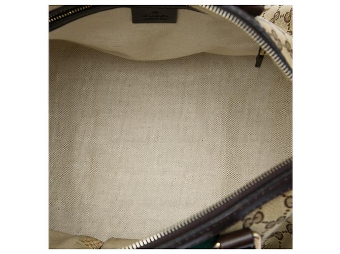 Borsa Boston Gucci Beige Medium GG Canvas Web Joy - vista 4