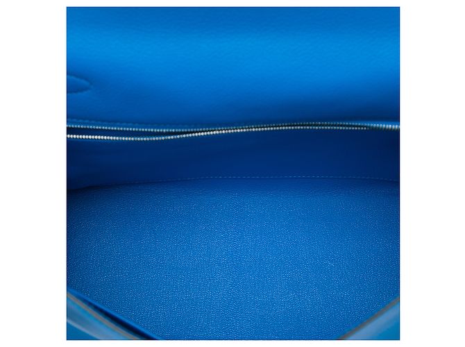 Hermès Blue Evercolor Kelly II Retourne 28 - vista 4