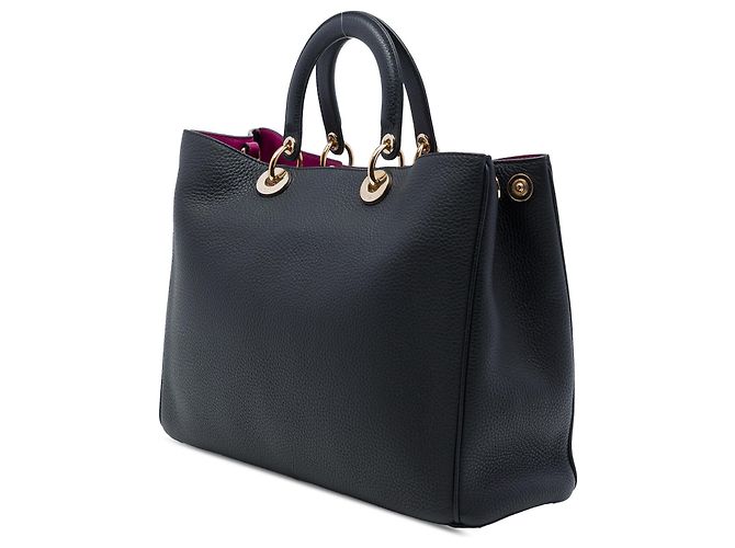 Borsa Diorissimo Dior in pelle di vitello martellata nera Large - vista 2