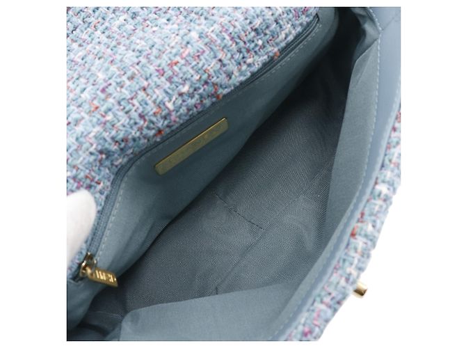 Chanel Blue Medium Tweed 19 Flap - vista 4