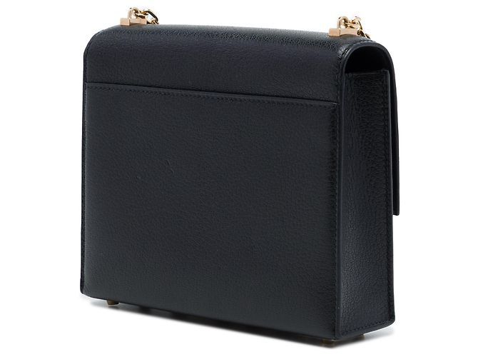 Hermès Black Mini Chevre Mysore Verrou Chaine - vista 2