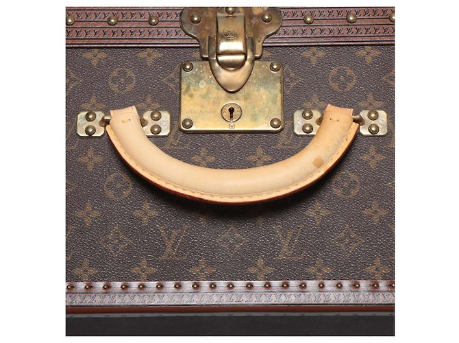 Baule Louis Vuitton Brown Monogram Alzer Trunk 80 - vista 7