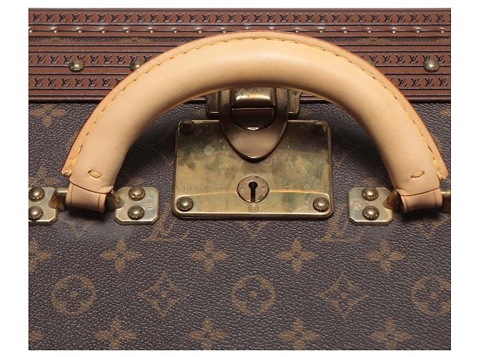 Baule Louis Vuitton Brown Monogram Alzer Trunk 80 - vista 8