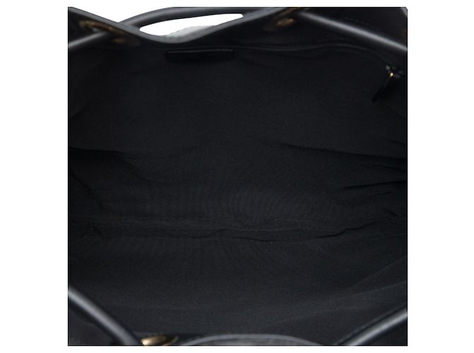 Borsa a secchiello Gucci in canvas GG verde - vista 4