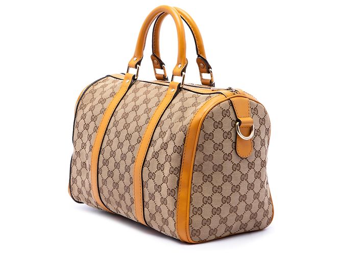 Borsa Boston Gucci Joy Medium in tela GG beige - vista 2