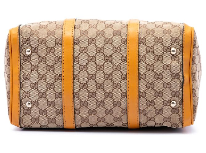Borsa Boston Gucci Joy Medium in tela GG beige - vista 3