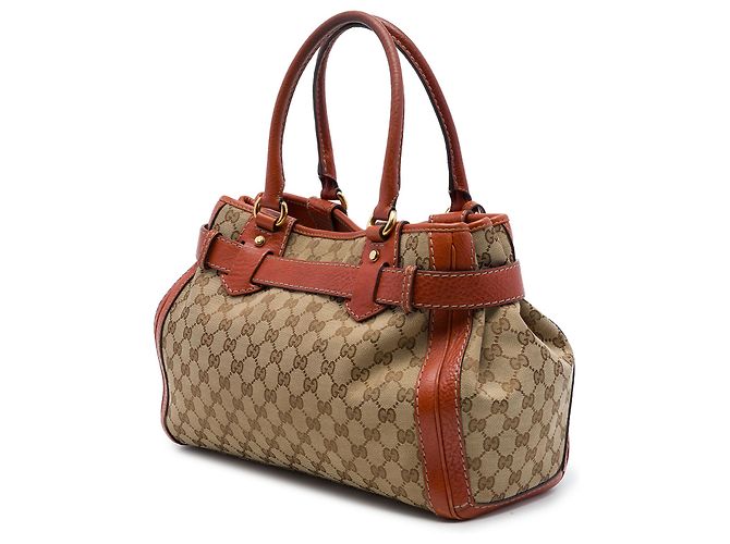 Borsa Tote Running Gucci in canvas GG beige - vista 2