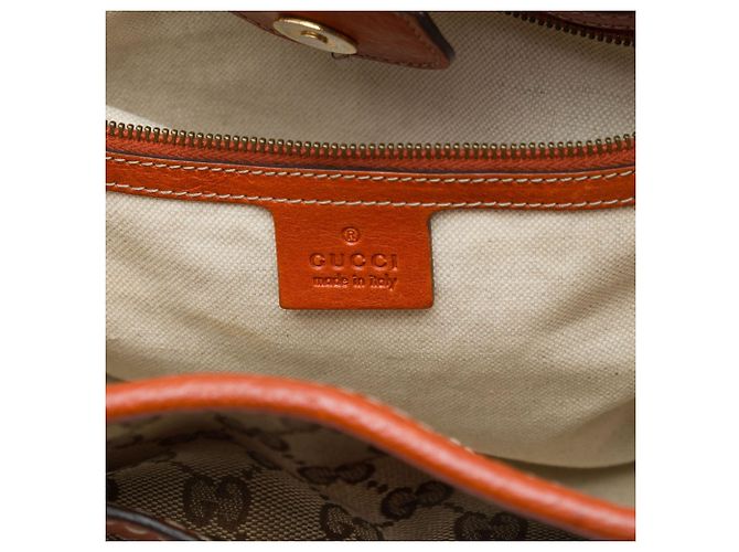 Borsa Tote Running Gucci in canvas GG beige - vista 5