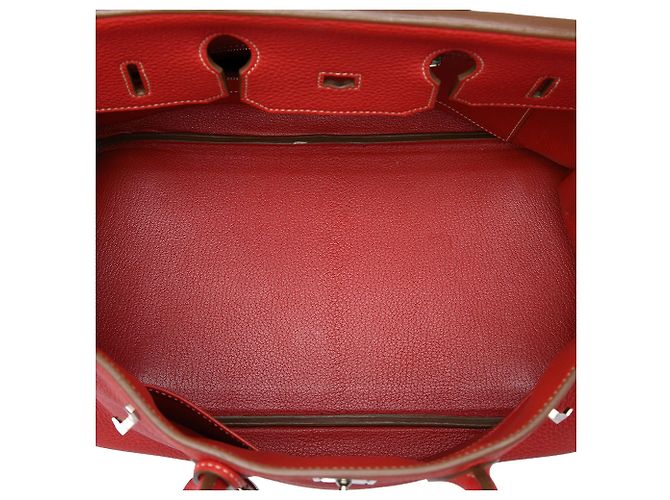 Hermès Red Clemence Birkin Retourne 35 - vista 4