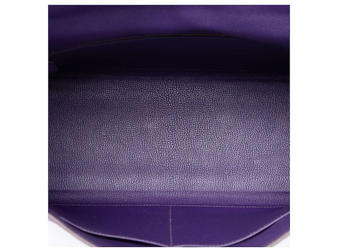 Hermès Purple Togo Kelly II Retourne 35 - vista 4
