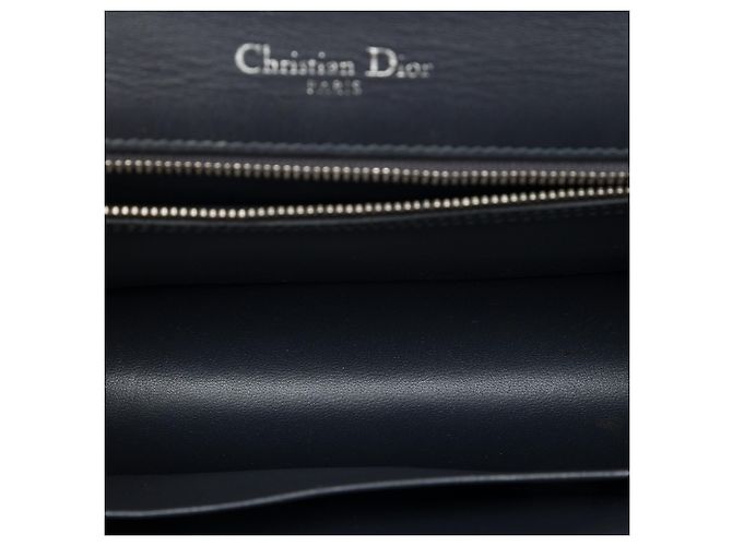 Dior Silver Medium Metallic Patent Microcannage Diorama Flap - vista 4
