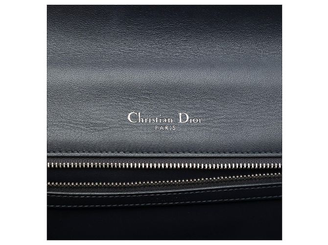 Dior Silver Medium Metallic Patent Microcannage Diorama Flap - vista 5