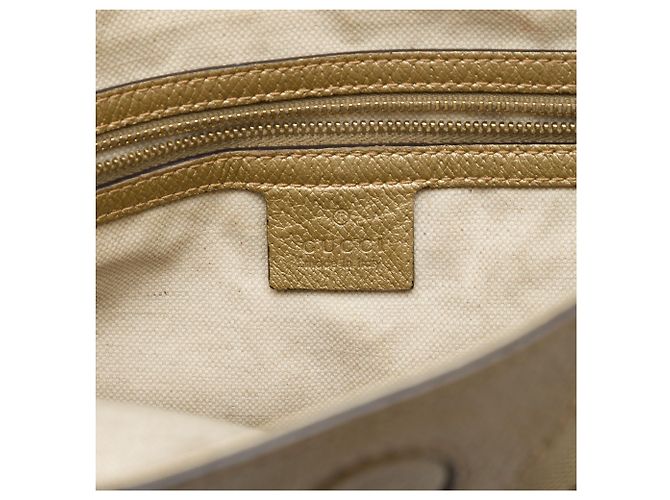 Borsa Tote Gucci Bree Fold Over Medium in tela GG beige - vista 5