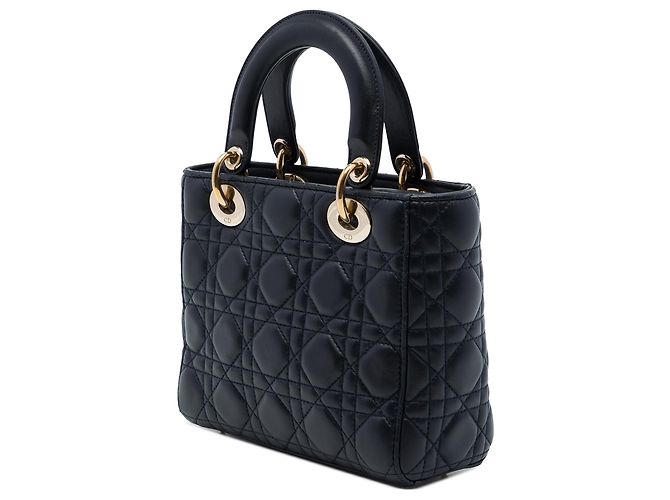 Dior Black Small Lambskin Cannage My ABCDior Lady Dior - vista 2