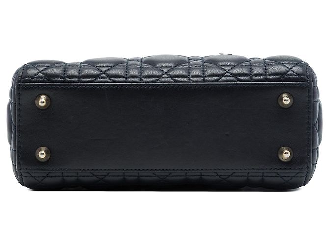 Dior Black Small Lambskin Cannage My ABCDior Lady Dior - vista 3